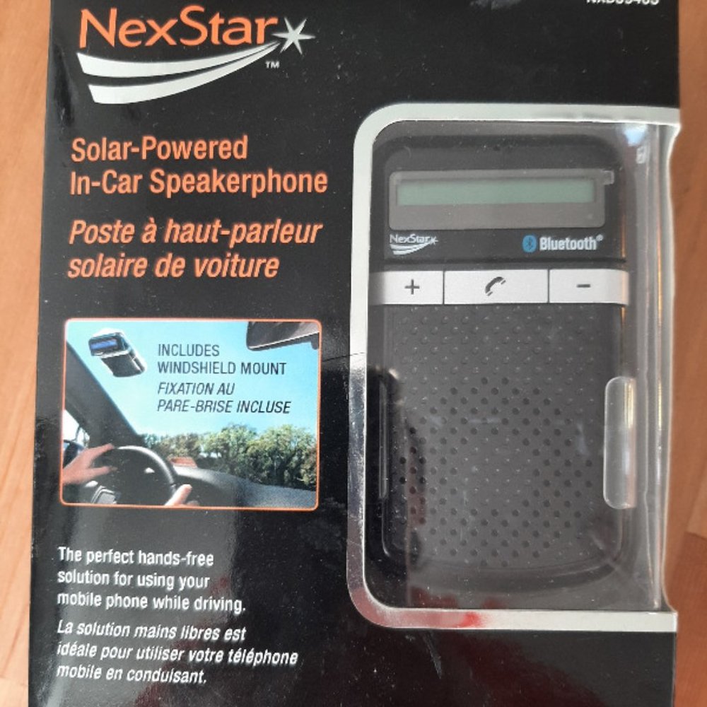 NEXSTAR Solar Powered Bluetooth Speaker Phone